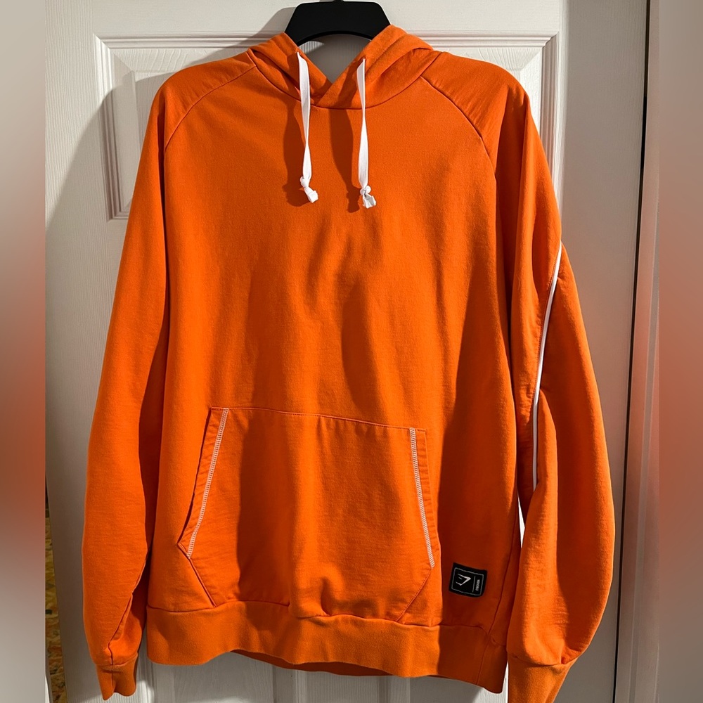 Gymshark Men's Gym Training Recess Hoodie Orange Size Large